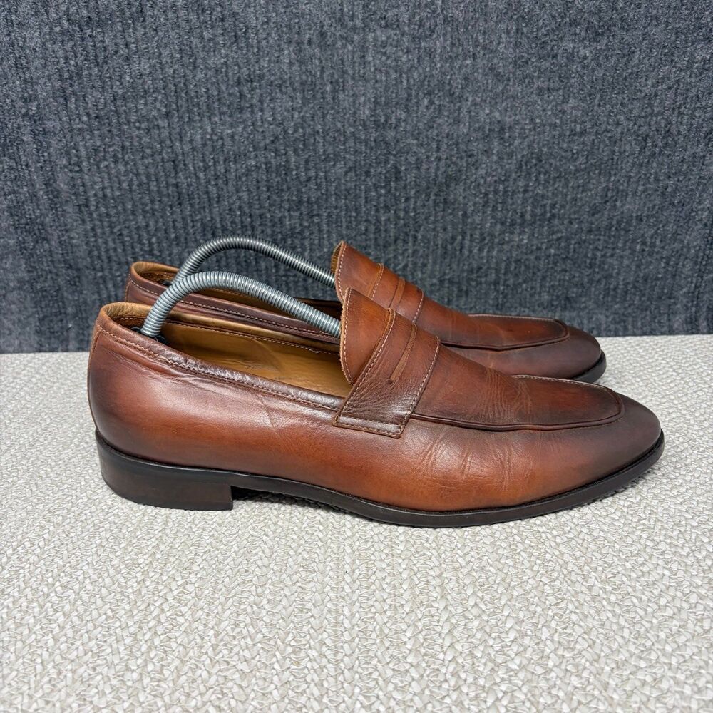 To Boot New York Wakefield Penny Loafers Brown Leather Dress Shoes Men’s 11.5